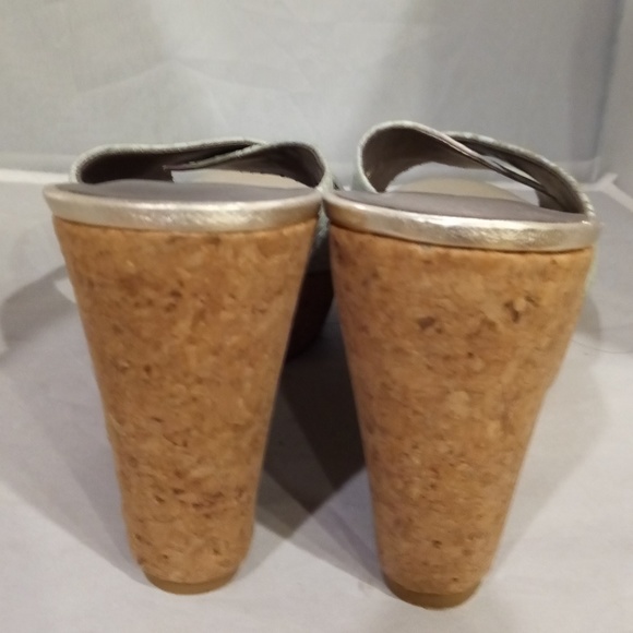 MODA SPANA Pastel Faux Snakeskin Wedge Sandals - Picture 5 of 8